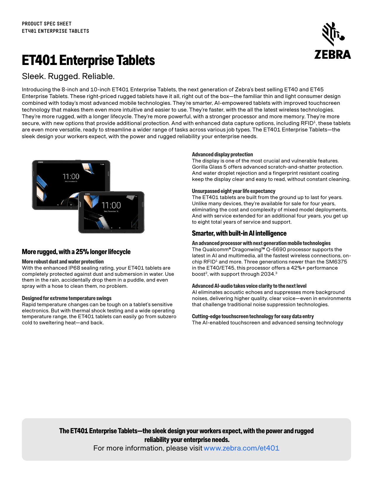ET401 ENTERPRISE TABLETS